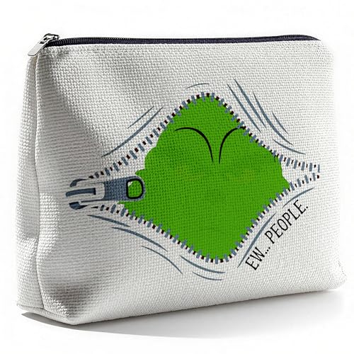 Green Monster Makeup Bag Christmas Gift for Women - Green Christmas Monster