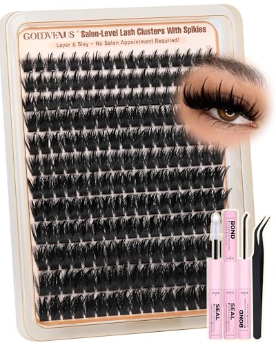 J-Manga Cluster with Spikes Eyelash Extensions Kit - 204 Pieces, 12-18mm