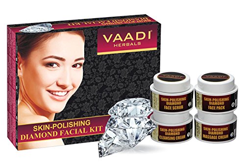 Vaadi Herbals Diamond Facial Kit - Natural Skin Polishing Set (70g)