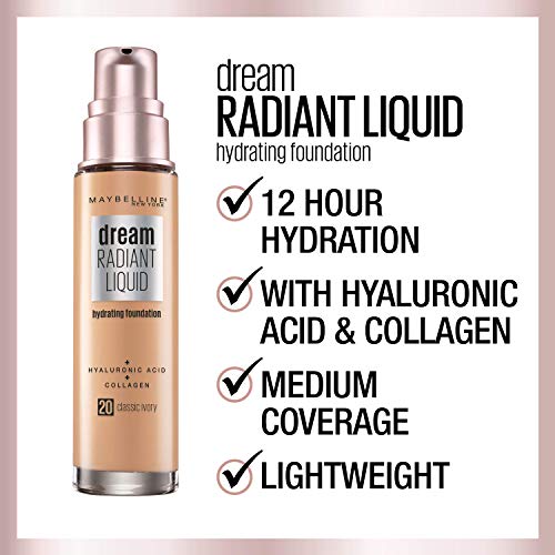 Maybelline Dream Radiant Liquid Foundation - Mocha, 1 Fl Oz