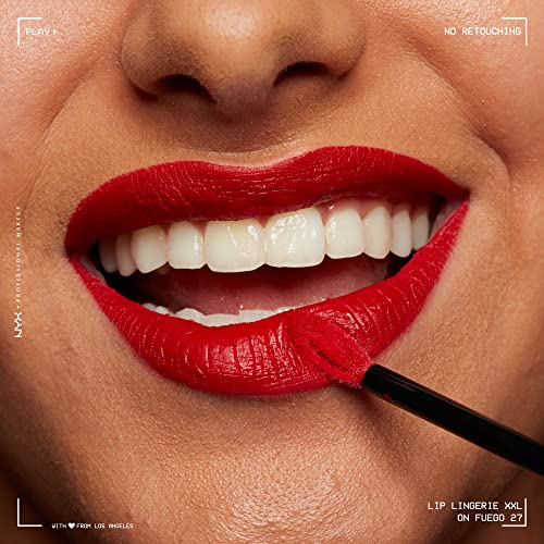NYX Lip Lingerie XXL Matte Liquid Lipstick - On Fuego (Fire Red)