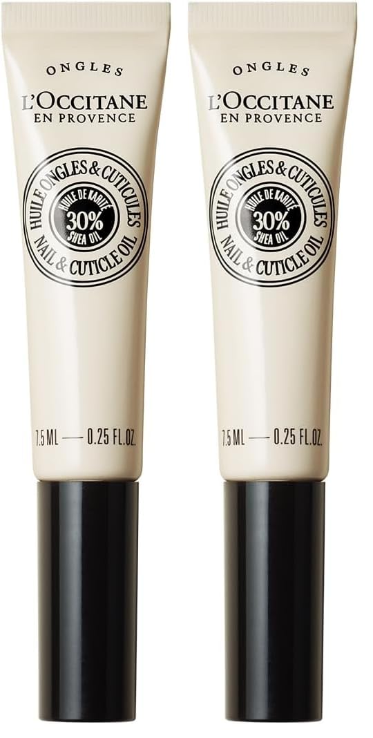 L'OCCITANE Shea Nail & Cuticle Oil - Nourishing Brush-On Moisture for Stronger Nails | Vegan Hydrating Care