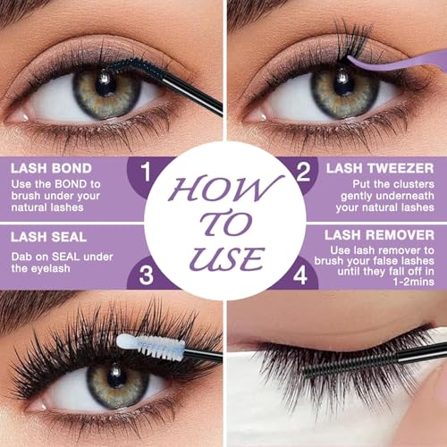 Proamate D Curl Individual Cluster Eyelashes - 270PCS 10-18mm Mix
