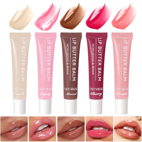 SAM SUGAR Tinted Lip Balm with Keychain - Hydrating & Non-Sticky