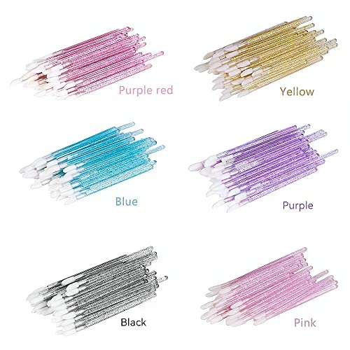 YSAFAI Variation 01 Disposable Crystal Lip Brush Set 600 pcs for Lip Gloss & Makeup