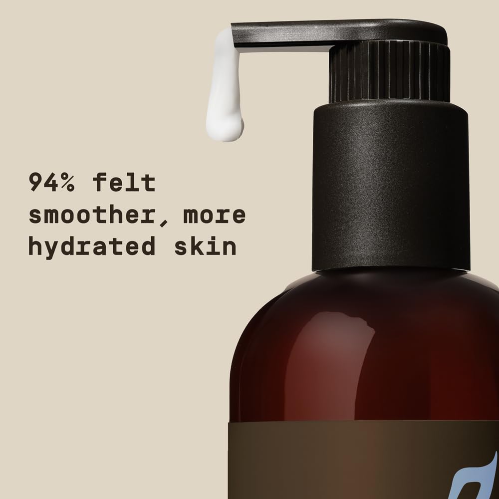 Men's Body Lotion - Lush Coconut Scent | Fast Absorbing & Lightweight Daily Moisture | Nourishing with Vitamin B3 & Ceramides | 11.5 fl oz