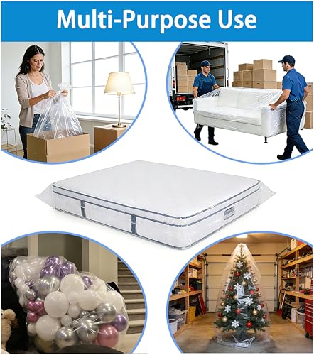 Waterproof Mattress Storage Bags for Twin & Full Size - 2 Pack