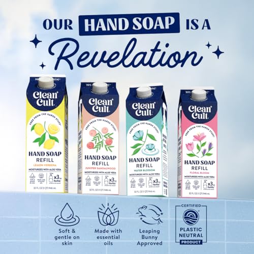 Cleancult Juniper Sandalwood Liquid Hand Soap Refill - 32 oz
