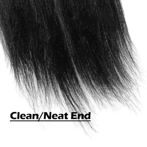 WUDAS Pre Stretched Yaki Braiding Hair 10 Inch Natural Black Pack of 7