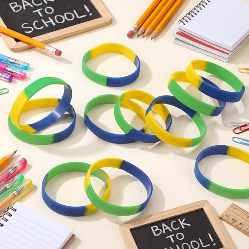 36 Pack Welcome to 1st Grade Silicone Bracelets - Colorful Wristbands for Back to School