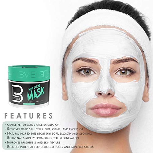L3 Mud Facial Scrub - Gentle Exfoliating Clay Mask for Acne & Clear Skin