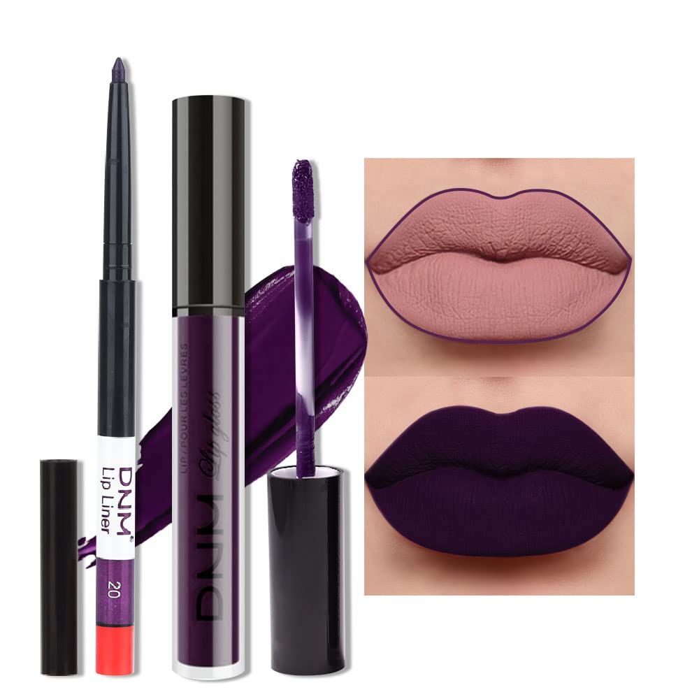 Medium Brown Beige Lip Liner & Matte Lipstick Set - Vegan, Long-Lasting, Waterproof | 2 Pcs