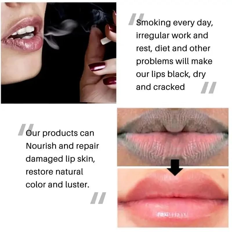 Lip Lightening Balm for Smokers - Natural Pink Lip Repair Moisturizer, Lemon Variation