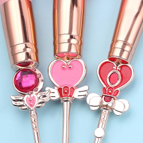 Pink Sailor Moon 9-Piece Makeup Brush Set with Travel Bag