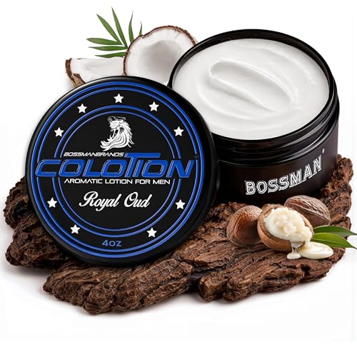 Bossman 2-in-1 Men's Body Lotion & Cologne - Royal Oud Scented Moisturizer
