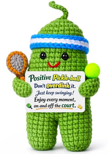 Funny Crochet Pickleball Gifts for Men & Women - Positive Vibes