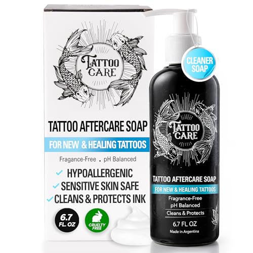Gentle Tattoo & Piercing Aftercare Liquid Soap - Hypoallergenic & Sulfate-Free