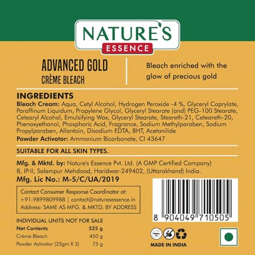 Nature Gold Essence Gold Bleach Creme Advanced Golden Care Creme Bleaching Cream 42 Grams Naturall Care .