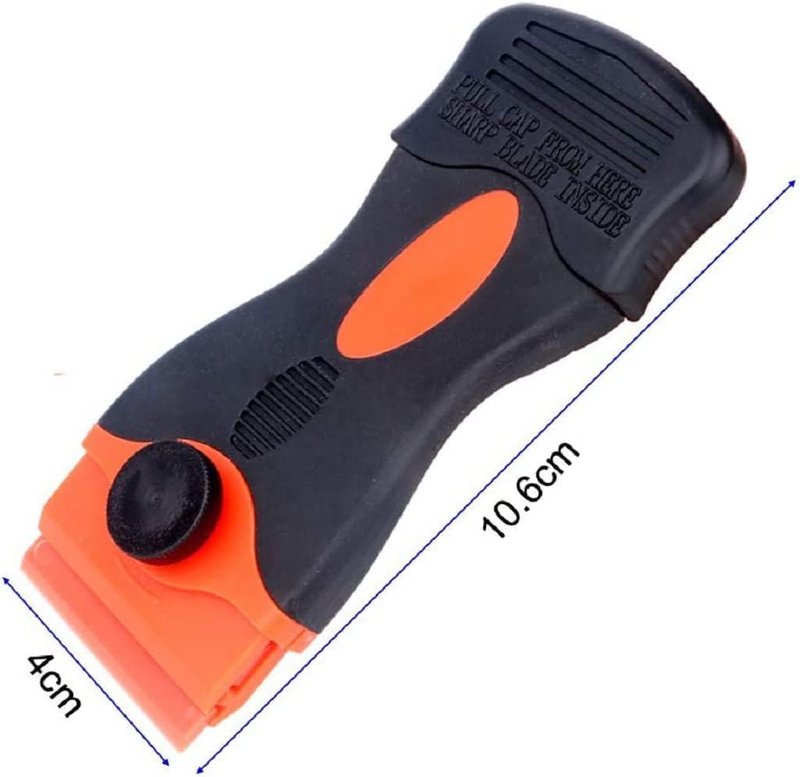 20PCS Plastic Razor Blades, 3 Kinds of Two-Way Scratch-Free Scrapers for Car Wrapping, Window Glass, Label & Glue Removal