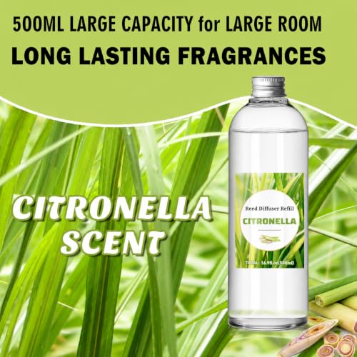 Citronella Reed Diffuser Oil Refill - 16.9oz for Large Spaces