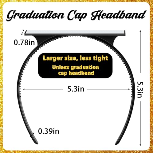 Sofeavo Graduation Cap Headband - Secure Hair Accessory for Graduates