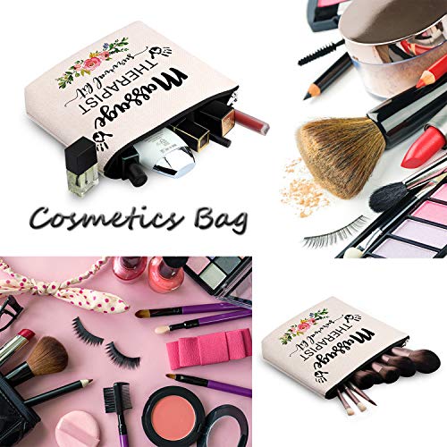 Massage Therapist Makeup Bag - Multifunctional Canvas Organizer