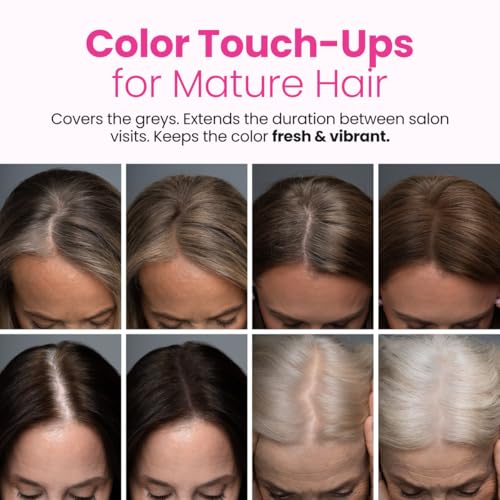 Prime Prometics Instant Coverage Hairline Powder for Mature Women ? Covers Grays, Roots & Thinning Areas ? Water & Sweat-Resistant ? Natural, Fuller-Looking Hairline (Brunette)