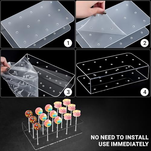 Hilsita 2-Inch Cake Pop Mold Kit with Cutter, Stand & 100 Sticks