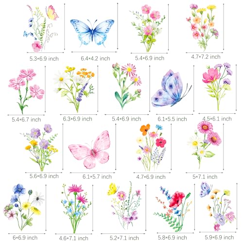 Wildflower Party Hanging Swirls - 20pcs Floral Decorations