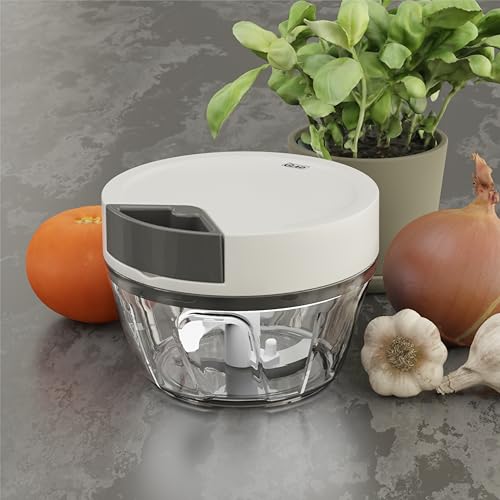 Glad Manual Pull Vegetable Chopper - Handheld Food Processor 13.5oz