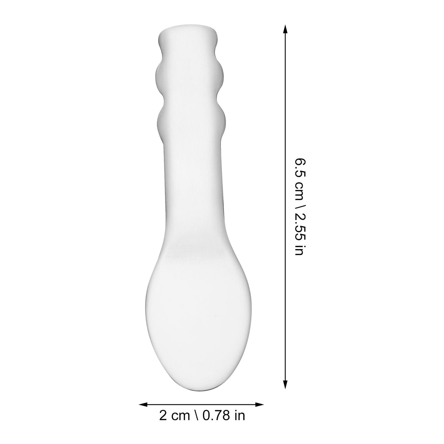 Ciieeo Stainless Steel Eye Cream Spoon Mini Cosmetic Spatula Facial Tool Portable Skincare Metal Spatula for Makeup and Cream Mixing