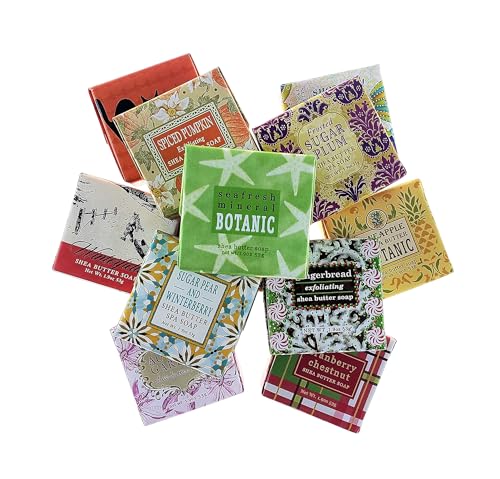 Greenwich Bay 12-Pack Soap Sampler - Assorted Scents with Shea Butter
