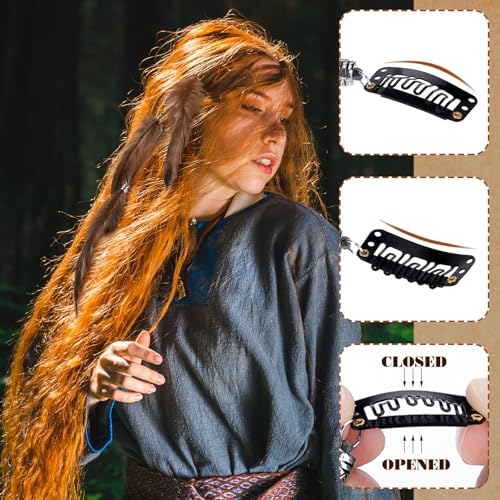 Geyoga 12 Pcs Short Clip-in Hair Feathers - Brown, Black, Dark Coffee
