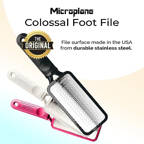 Microplane Colossal Foot File - Stainless Steel Callus Remover