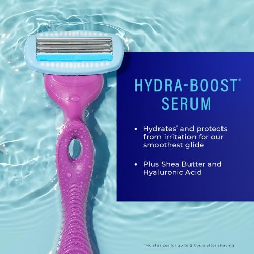 Schick Hydro Silk Moisture Razor Blade Refills, 4 Count - 5-Blade for Women