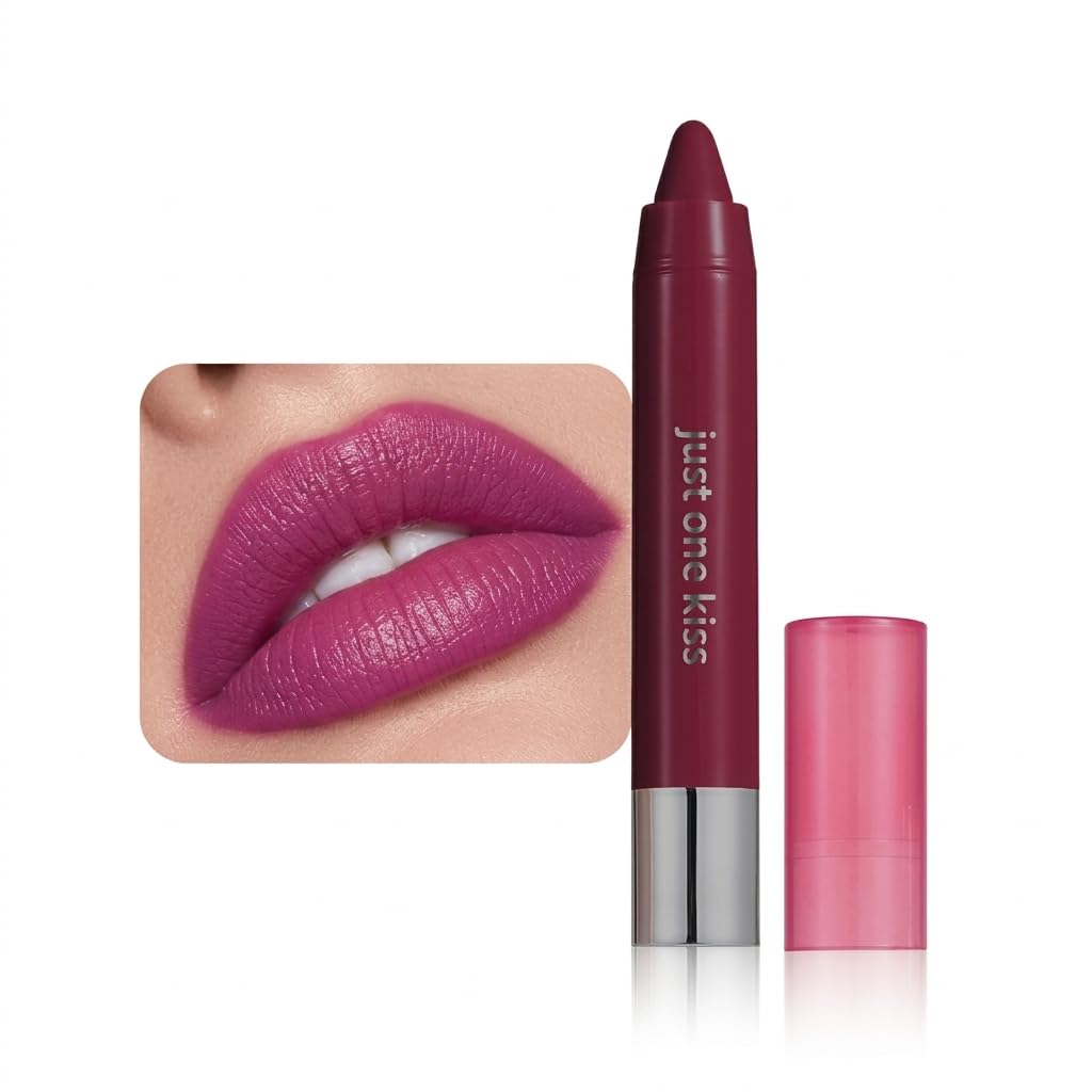 Hydrating Cream Lipstick - Maroon Lip Crayon for Women | Moisturizing, Smooth Application, Natural Finish, 06