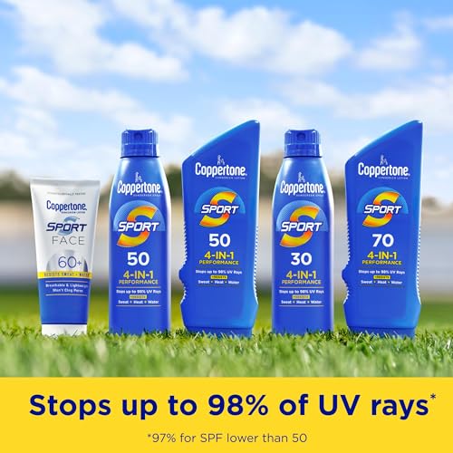 Coppertone Sport Mineral Sunscreen Lotion SPF 50 - Water Resistant, 5 Fl Oz