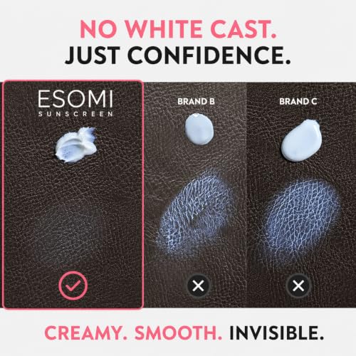 ESOMI SPF50+ PA++++ Sunscreen Face Cream - Zero White Cast, 50ml