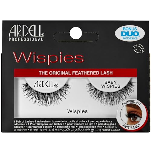 Ardell Baby Wispies False Eyelashes with Adhesive - Natural Look