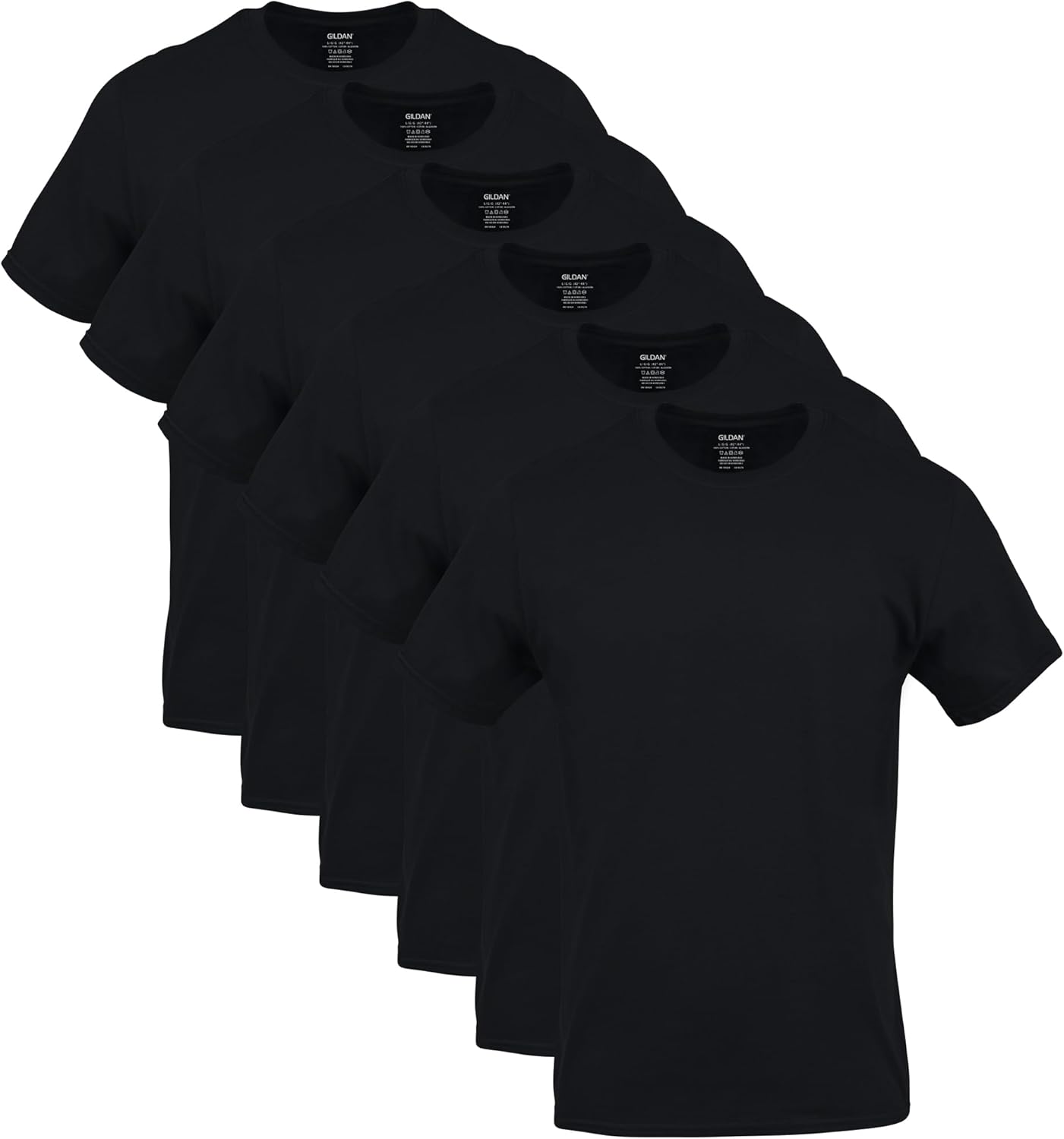 Gildan Men's Crew T-Shirts - Comfortable Cotton Multipack | Classic Fit, Various Colors