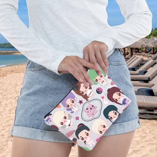 WZMPA Pink 4 Makeup Bag - Waterproof Cosmetic Zipper Pouch