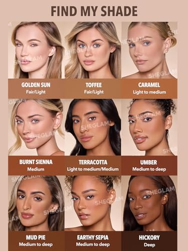 SHEGLAM Sun Beam Matte Liquid Bronzer Toffee - Long-Lasting Natural Finish