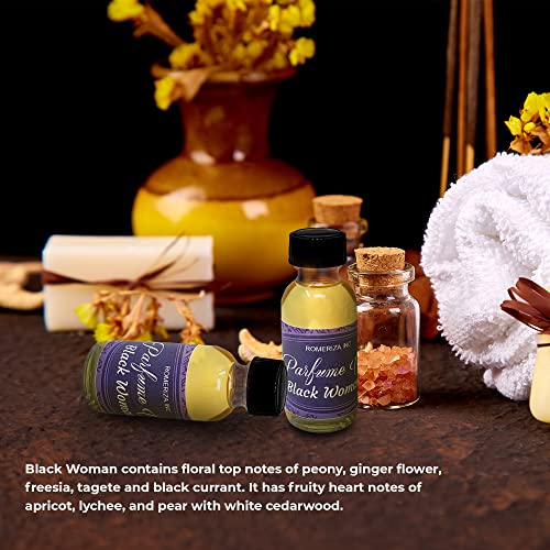 Black Women Fragrance Body Oil - Long-Lasting Scented Perfume
