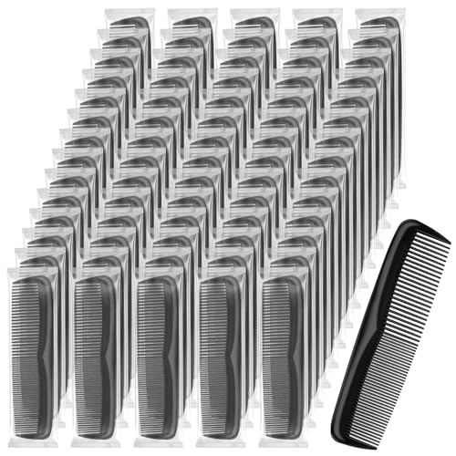 NICEMOVIC 150-Pack Individually Wrapped Pocket Combs for Travel & Hygiene