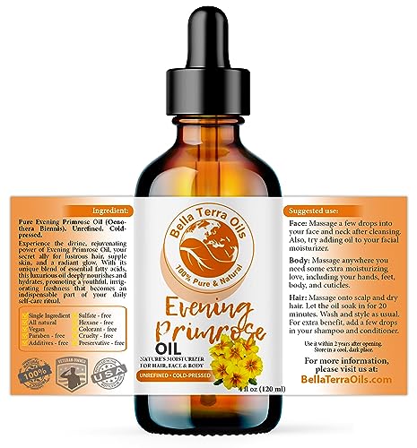 Bella Terra Oils - Natural Evening Primrose Oil 4oz Unveiling the