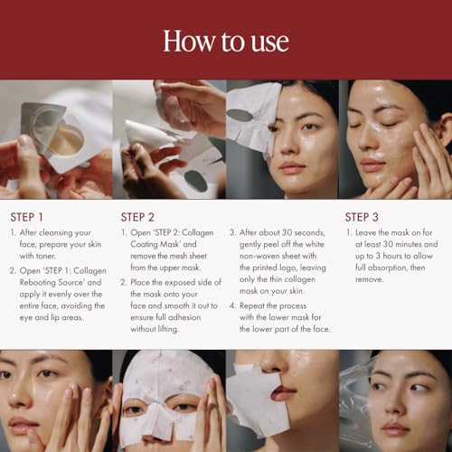 EPODE Collagen Face Mask 1-Week Reboot and Glow Treatment for Skin Firming