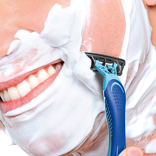 BIC Flex 3 Men’s Disposable Razor Kit - 4 Blades, Aloe Lubricant, Travel Friendly