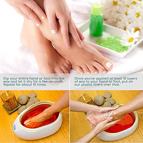 Segbeauty Disposable Paraffin Wax Foot Liners - 400 Count Large & Thick