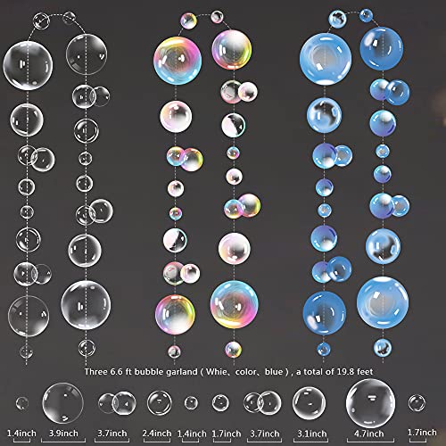 Colorful Transparent Bubble Garland - 19.8ft Party Decoration