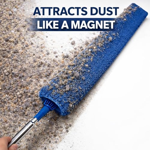 ELEANRA Retractable Gap Dust Cleaner with Extension Pole & 3 Cloths